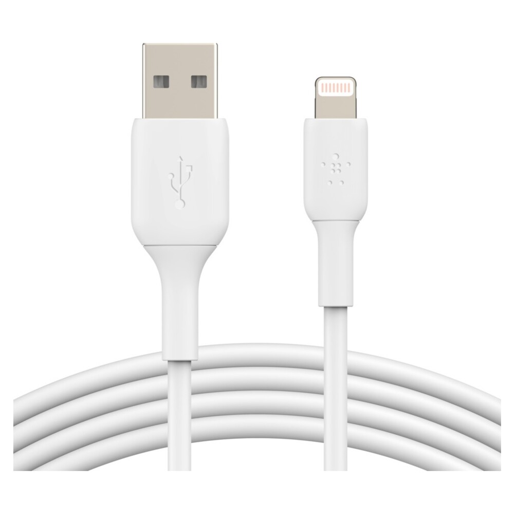 Belkin-BOOST-Charge-Lightning-USB-A-napajeci-kabel-2m-bily