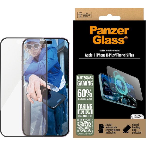 PanzerGlass-Gaming-sklo-pro-hrace-Apple-iPhone-16-Plus-15-Plus