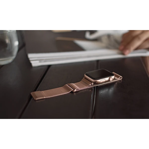UNIQ Dante ocelový řemínek Apple Watch 42/41/40/38mm Sterling stříbrný - Řemínky - Obrázek EIZ4000301