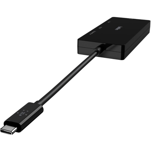 Belkin-USB-C-video-adapter-HDMI-VGA-DVI-DisplayPort-cerny