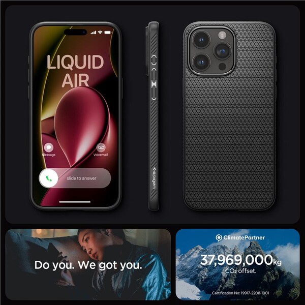 Spigen-Liquid-Air-kryt-iPhone-15-Pro-matne-cerny