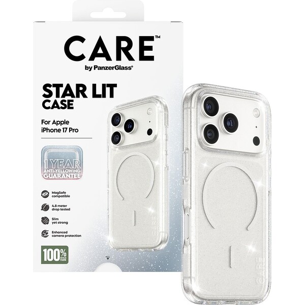 PanzerGlass-CARE-Star-Lit-kryt-s-MagSafe-Apple-iPhone-17-Pro-trpytivy-bily
