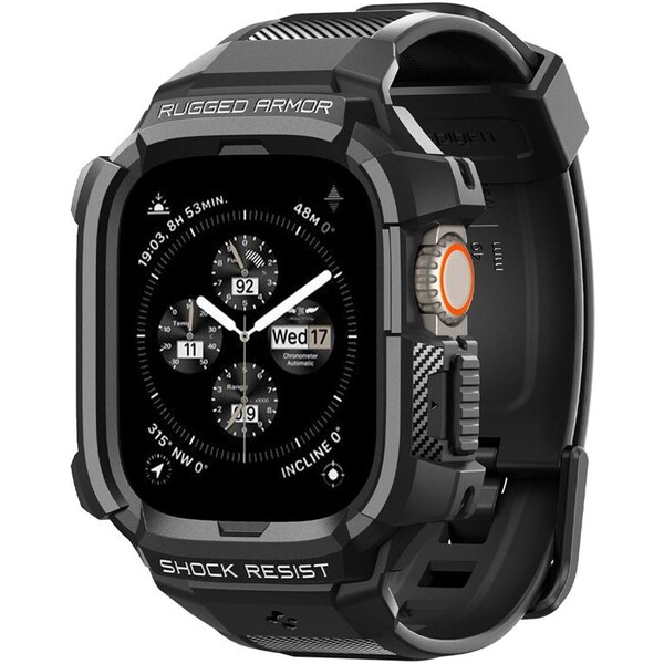 Spigen-Rugged-Armor-Pro-reminek-s-pouzdrem-Apple-Watch-Ultra-3-2-1-49mm-cerny