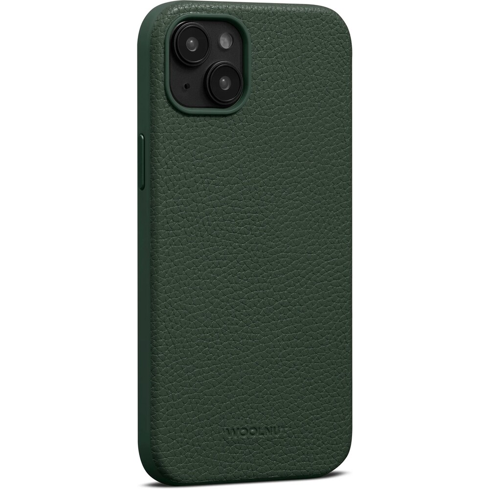 Woolnut-MagSafe-kozeny-kryt-pro-iPhone-15-Plus-tmave-zeleny