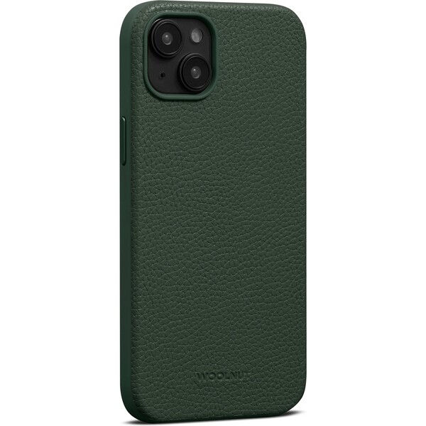 Woolnut-MagSafe-kozeny-kryt-pro-iPhone-15-Plus-tmave-zeleny