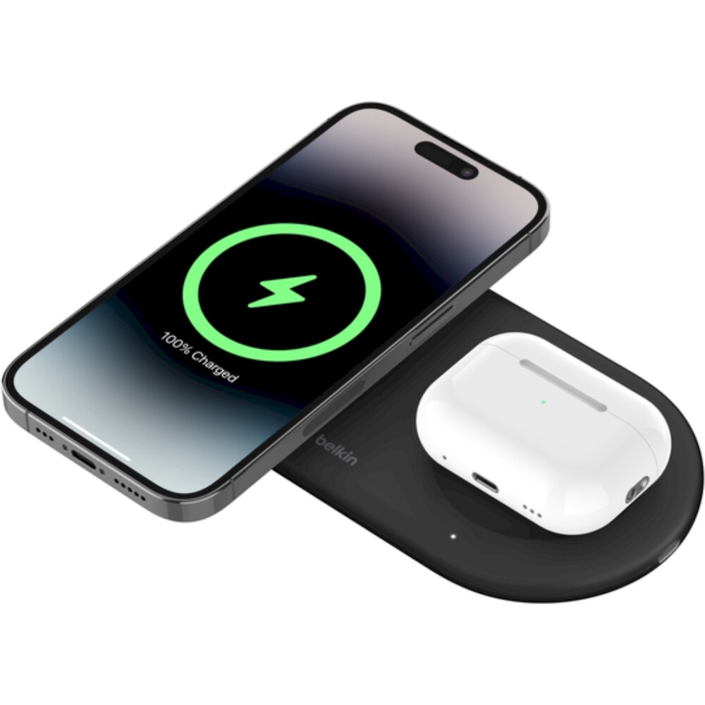 Belkin-BOOST-CHARGE-PRO-Qi2-2v1-magneticka-nabijeci-podlozka-iPhone-AirPods-cerna
