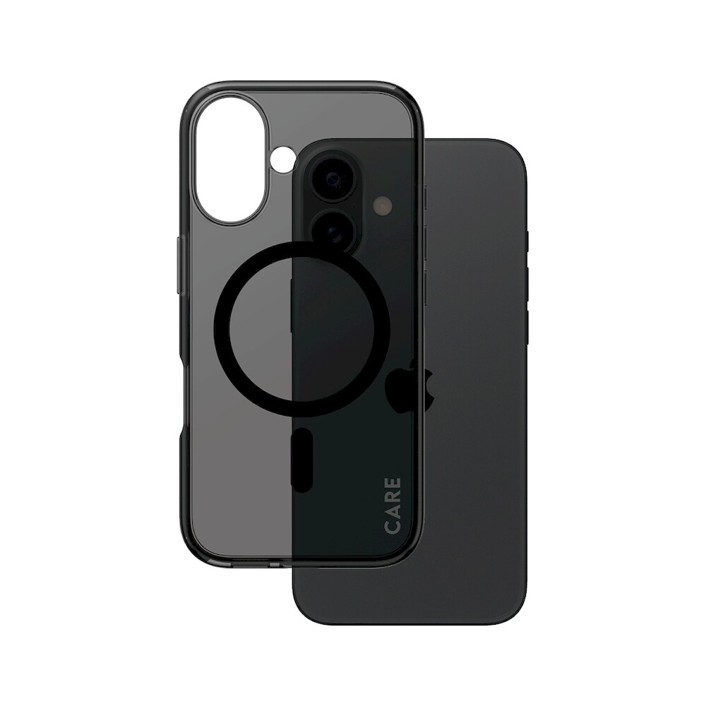 PanzerGlass-CARE-kryt-Apple-iPhone-16-MagSafe-Smokey-kourovy-cerny