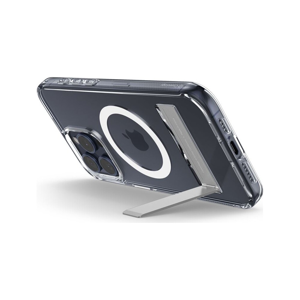 Spigen-Caseology-Capella-kryt-se-stojankem-s-MagFit-iPhone-15-Pro-ciry-bily