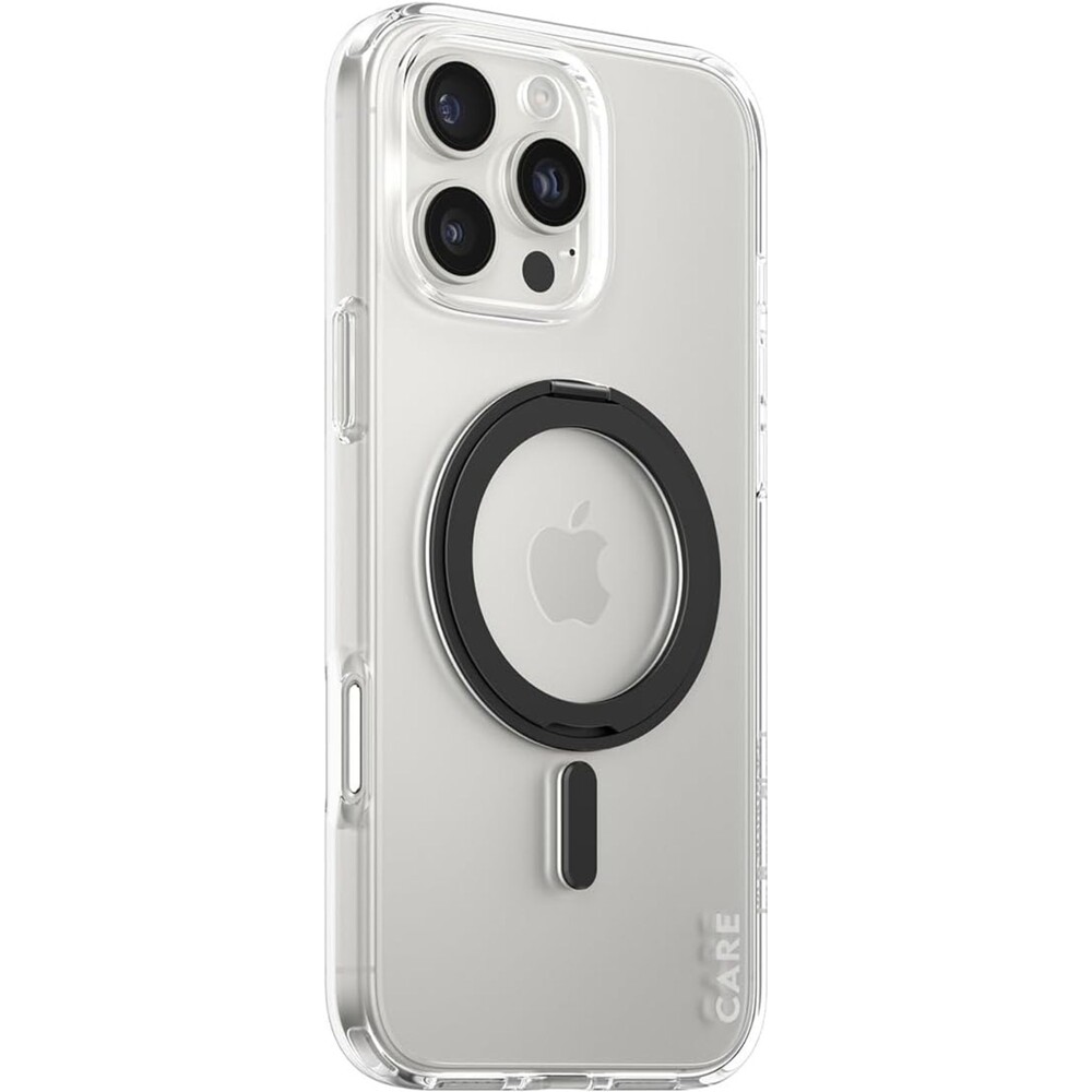 PanzerGlass-CARE-kryt-Apple-iPhone-16-Pro-Max-MagSafe-KickStand-ciry-cerny