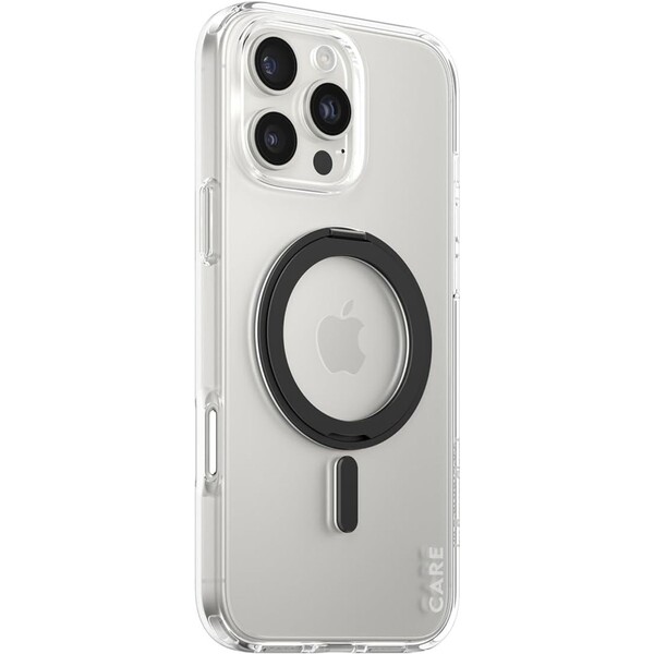 PanzerGlass-CARE-kryt-Apple-iPhone-16-Pro-Max-MagSafe-KickStand-ciry-cerny
