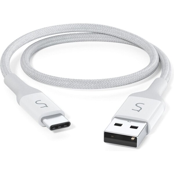 iWant-USB-C-USB-A-napajeci-kabel-18W-0-3-m-bily