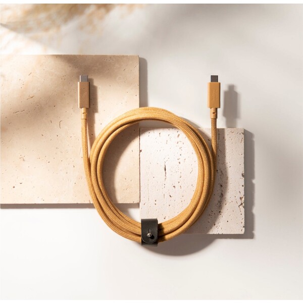 Native-Union-Belt-Cable-Pro-USB-C-USB-C-napajeci-kabel-240W-2-4m-horcicovy