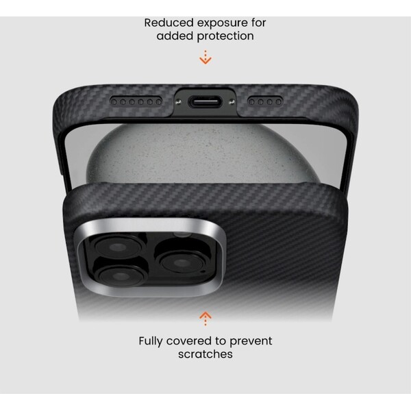 Pitaka-MagEZ-Case-5-MagSafe-kryt-iPhone-16-Plus-Black-Grey-Twill