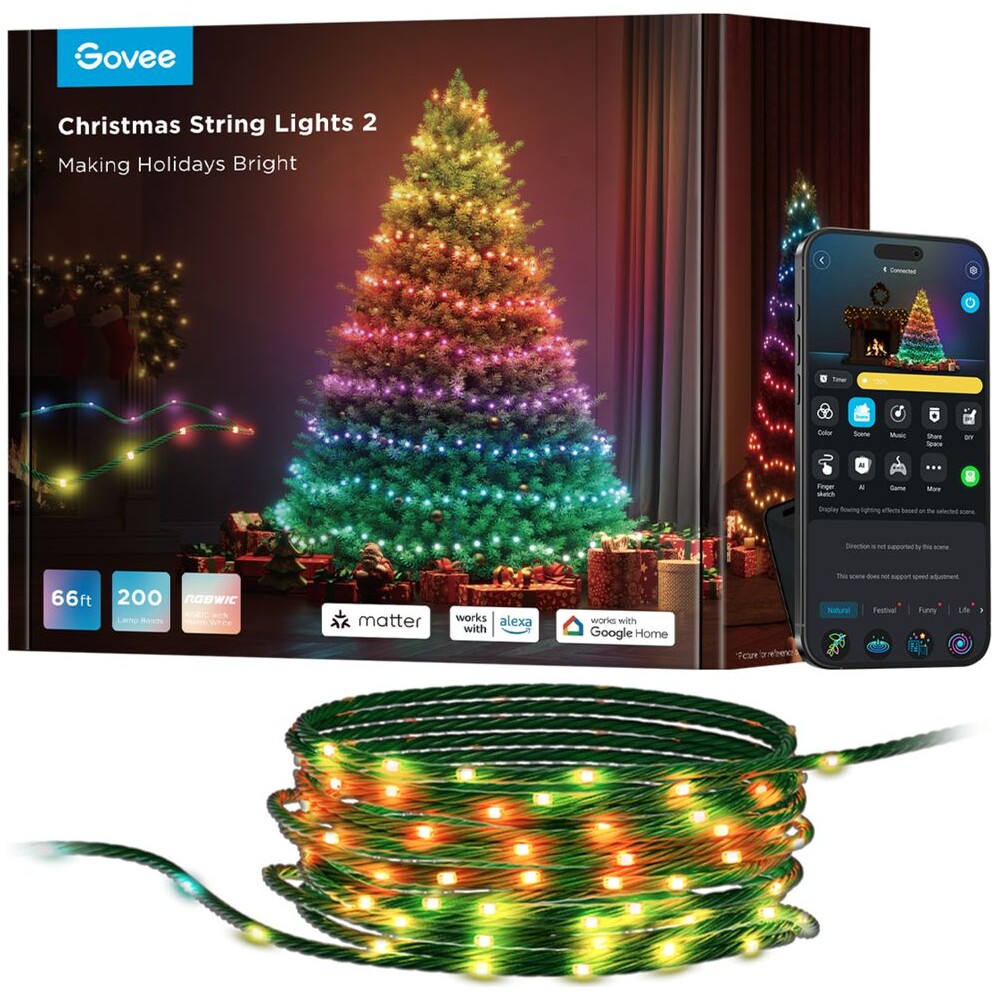 Govee-RGBW-Matter-osvetleni-pro-vanocni-stromek-20m-200-LED-zarovek