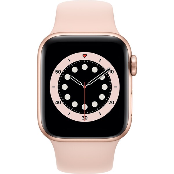 Apple Watch Series 6 40mm zlatý hliník s pískově růžovým
