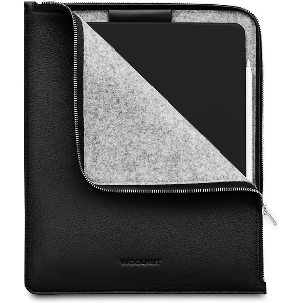 Woolnut-Leather-Folio-kozene-pouzdro-iPad-Pro-12-9-iPad-Pro-13-iPad-Air-13-cerne