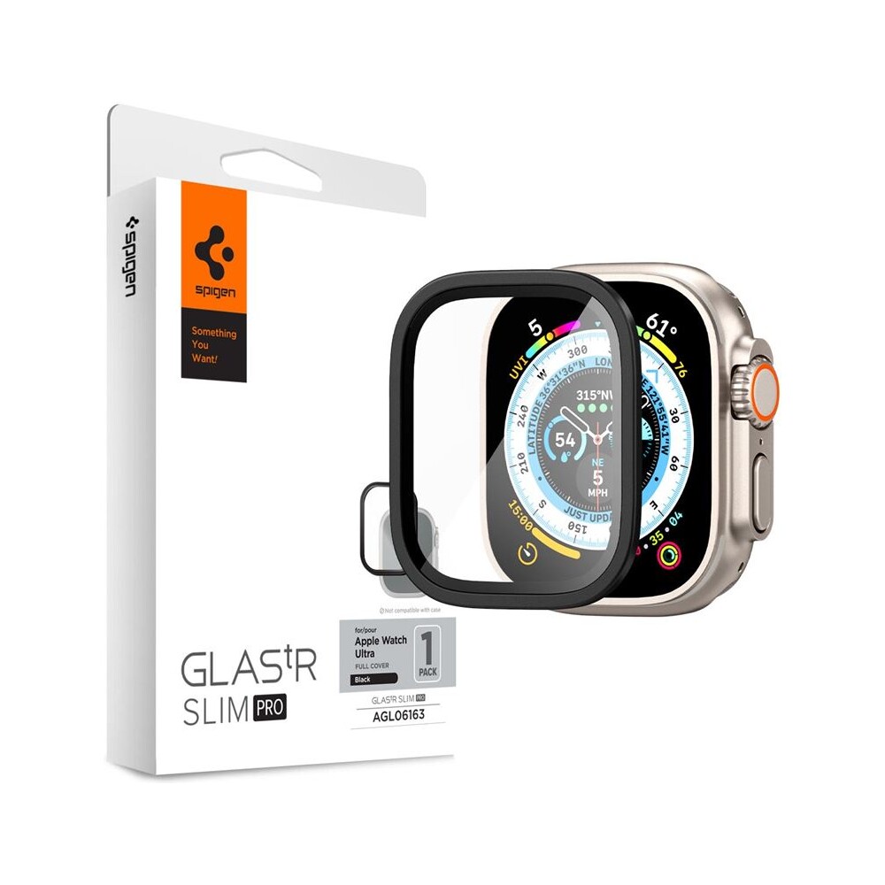 Spigen-Glass-tR-Slim-Pro-1-Pack-tvrzene-sklo-Apple-Watch-Ultra-49mm-cerne