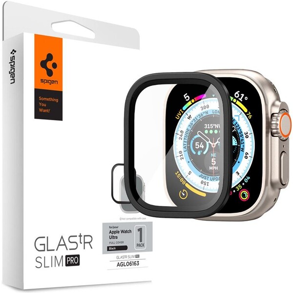 Spigen-Glass-tR-Slim-Pro-1-Pack-tvrzene-sklo-Apple-Watch-Ultra-49mm-cerne