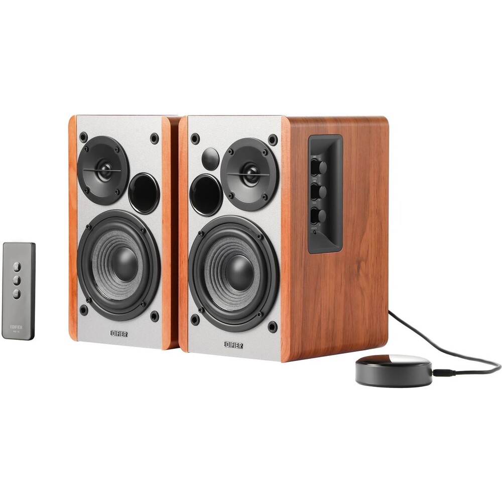 EDIFIER-R1280T-regalove-reproduktory-a-WiiM-Mini-Smart-Wi-Fi-Audio-Streamer