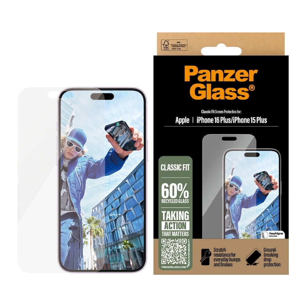 PanzerGlass-Classic-Fit-sklo-Apple-iPhone-16-Plus