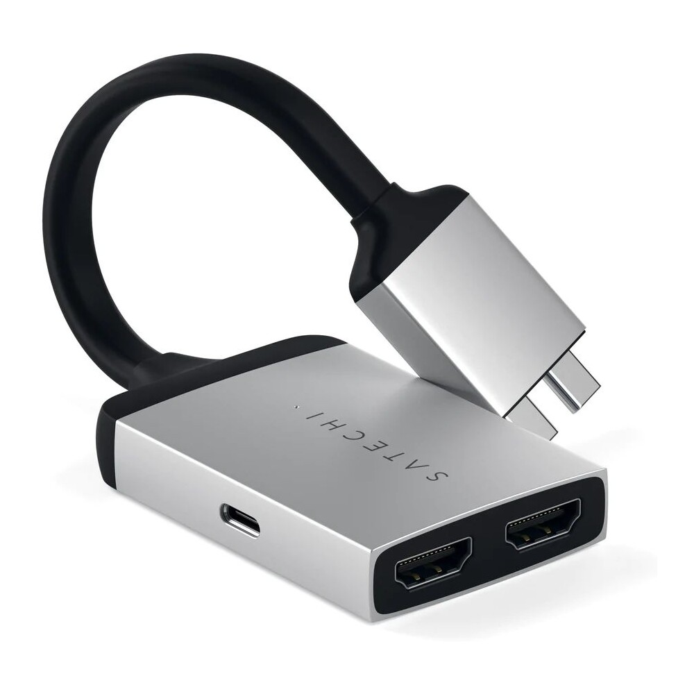 Satechi-Dual-HDMI-Adapter-stribrny