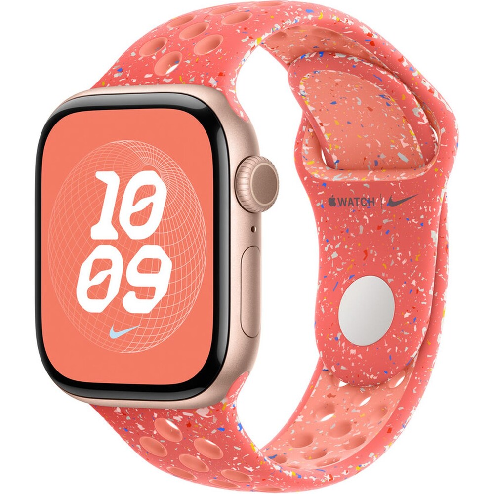 Apple-Watch-42-41-40-38mm-zhave-oranzovy-sportovni-reminek-Nike-M-L