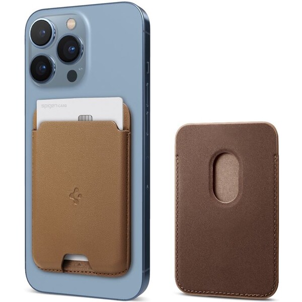 Spigen-Wallet-Valentinus-MagFit-MagSafe-penezenka-hneda