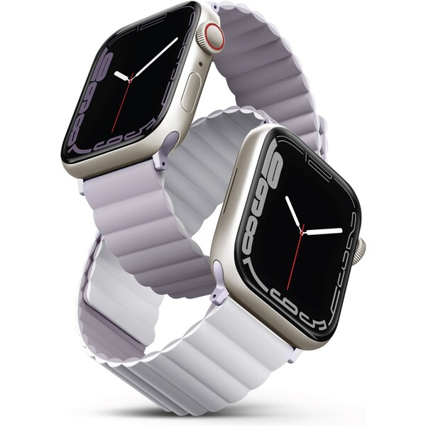 UNIQ-Revix-oboustranny-reminek-pro-Apple-Watch-49-46-45-44-42mm-Lilac-fialovy-bily-
