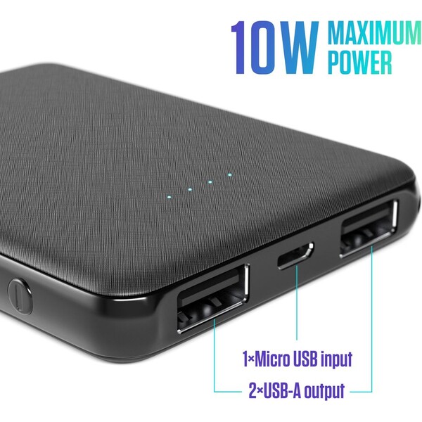 Spello-Pocket-powerbanka-10W-5000mAh-cerna