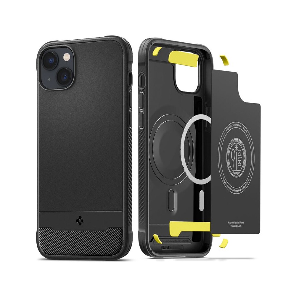Spigen-Rugged-Armor-Mag-kryt-iPhone-14-cerny