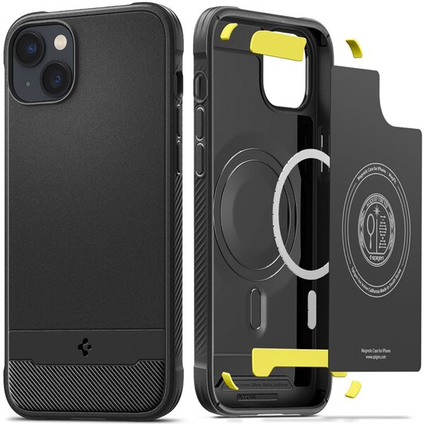 Spigen-Rugged-Armor-Mag-kryt-iPhone-14-cerny