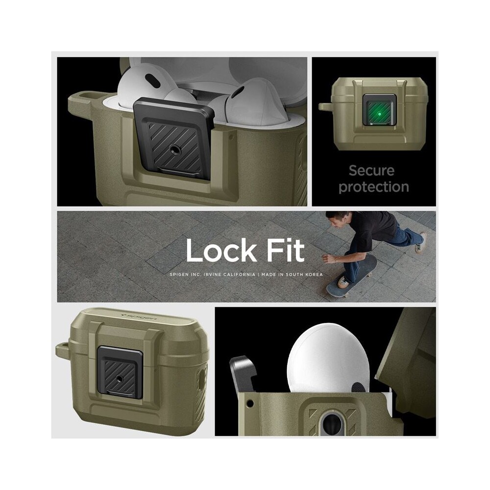 Spigen-Lock-Fit-odolne-pouzdro-Apple-AirPods-Pro-2-gen-vintage-khaki