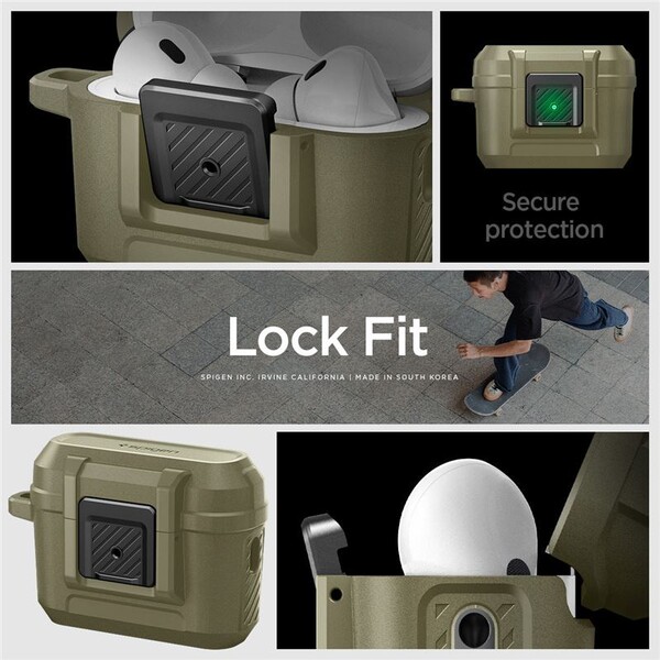 Spigen-Lock-Fit-odolne-pouzdro-Apple-AirPods-Pro-2-gen-vintage-khaki