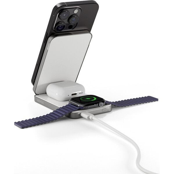 Epico-UltraBase-4v1-Qi2-MagSafe-powerbanka-bezdratova-nabijecka-8000mAh-bila