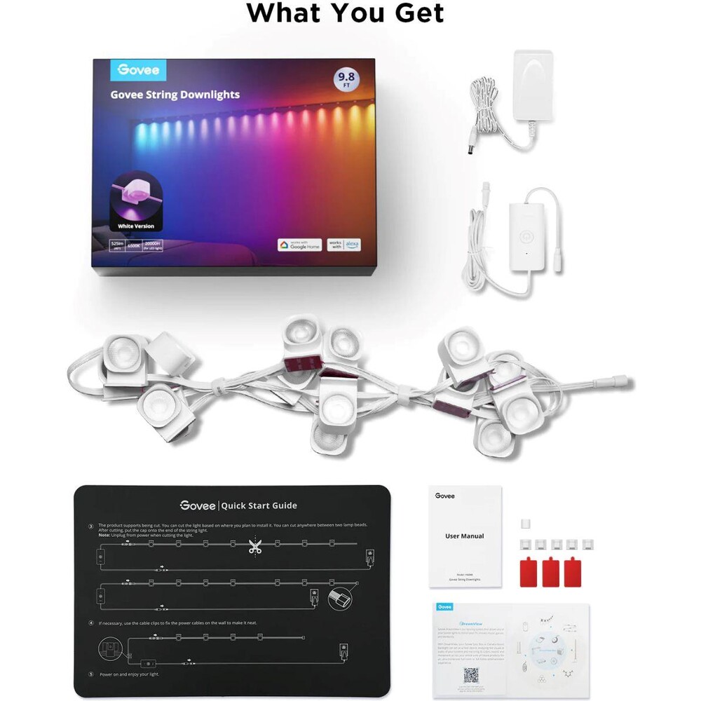 Govee-RGBIC-LED-String-Downlights-stropni-osvetleni-5m