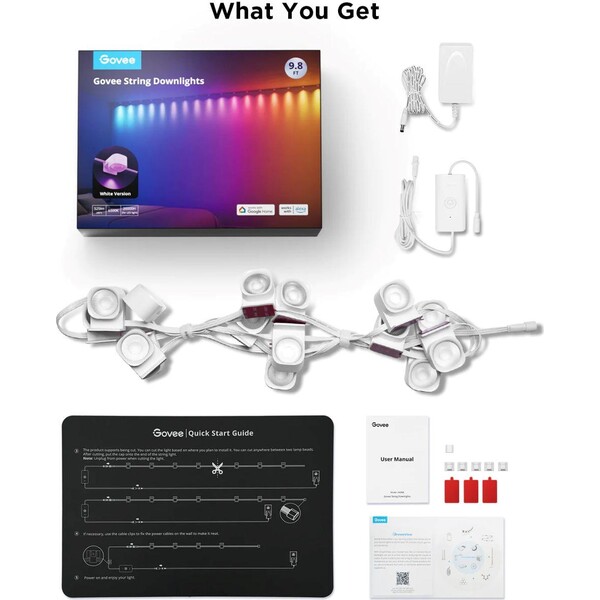 Govee-RGBIC-LED-String-Downlights-stropni-osvetleni-5m