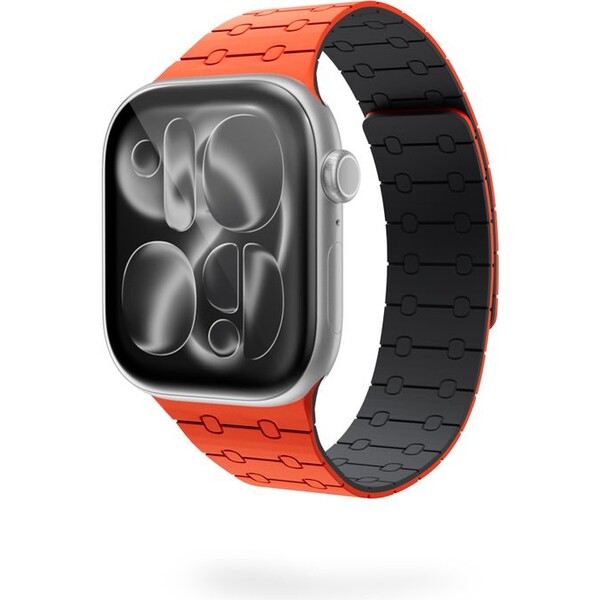 Epico-Magnetic-silikonovy-reminek-pro-Apple-Watch-42-41-40-38mm-oranzovy