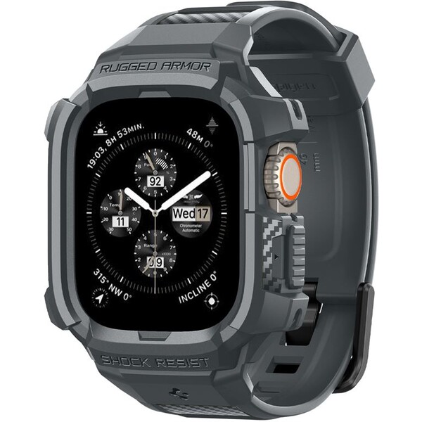Spigen-Rugged-Armor-Pro-reminek-s-pouzdrem-Apple-Watch-Ultra-3-2-1-49mm-sedy