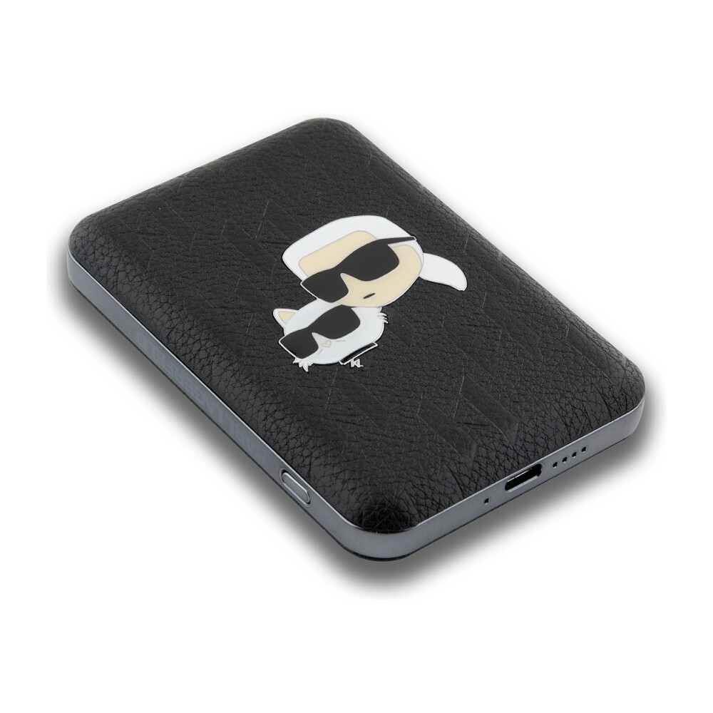 Karl-Lagerfeld-Embossed-K-CH-Heads-MagSafe-Powerbanka-5000mAh-cerna