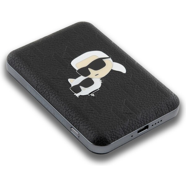 Karl-Lagerfeld-Embossed-K-CH-Heads-MagSafe-Powerbanka-5000mAh-cerna