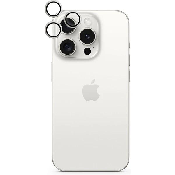 iWant ochrana čoček na kameru iPhone 15 Pro/15 Pro Max stříbrná - Ochranné folie a skla - Obrázek G1P1000O01