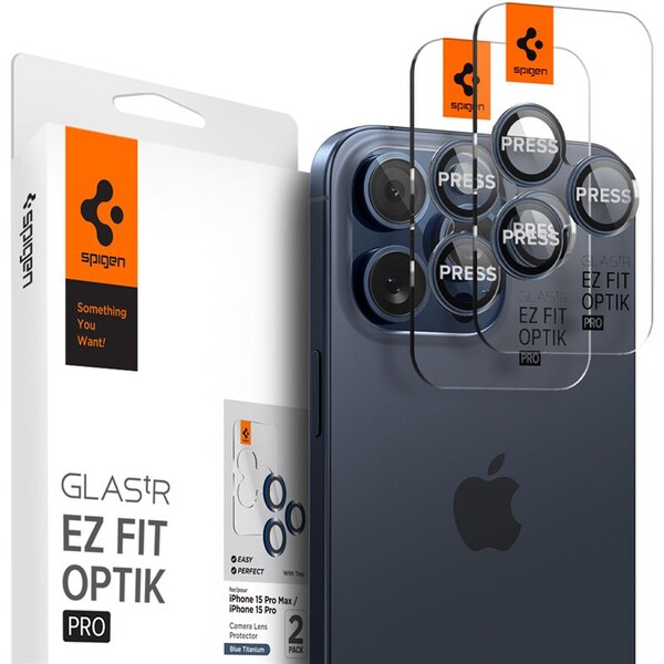 Spigen-Glass-tR-EZ-Fit-Optik-Pro-2-Pack-sada-skel-iPhone-17-15-Pro-17-15-Pro-Max-modry-titan