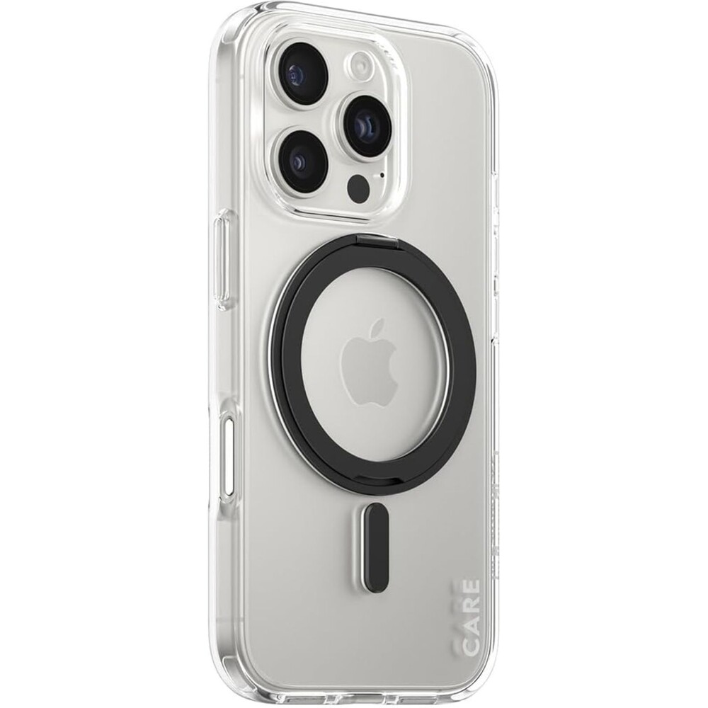 PanzerGlass-CARE-kryt-Apple-iPhone-16-Pro-MagSafe-KickStand-ciry-cerny