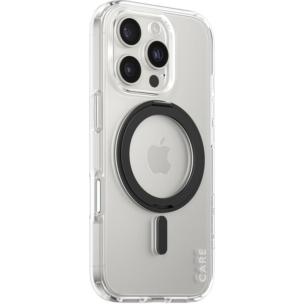 PanzerGlass-CARE-kryt-Apple-iPhone-16-Pro-MagSafe-KickStand-ciry-cerny