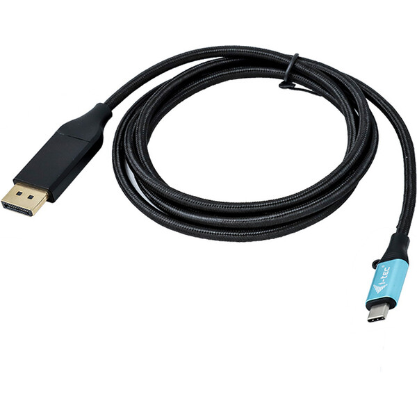 i-tec-USB-C-DisplayPort-kabel-4K-2m-cerny