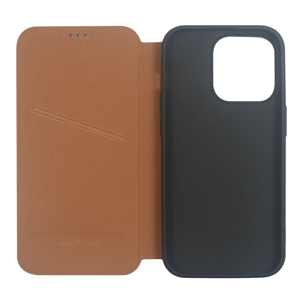 RhinoTech-flipove-pouzdro-Eco-Case-pro-Apple-iPhone-14-Pro-hnede