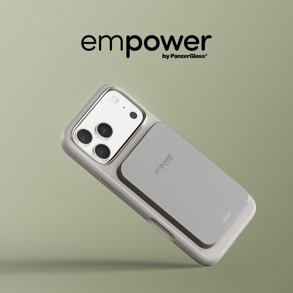 PanzerGlass-empower-bezdratova-Qi2-powerbanka-5000-mAh-MagSafe-seda