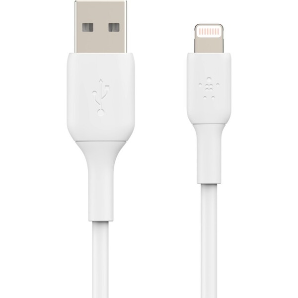 Belkin-BOOST-Charge-Lightning-USB-A-napajeci-kabel-2m-bily