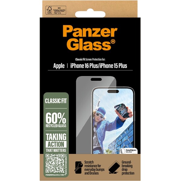 PanzerGlass-Classic-Fit-sklo-Apple-iPhone-16-Plus