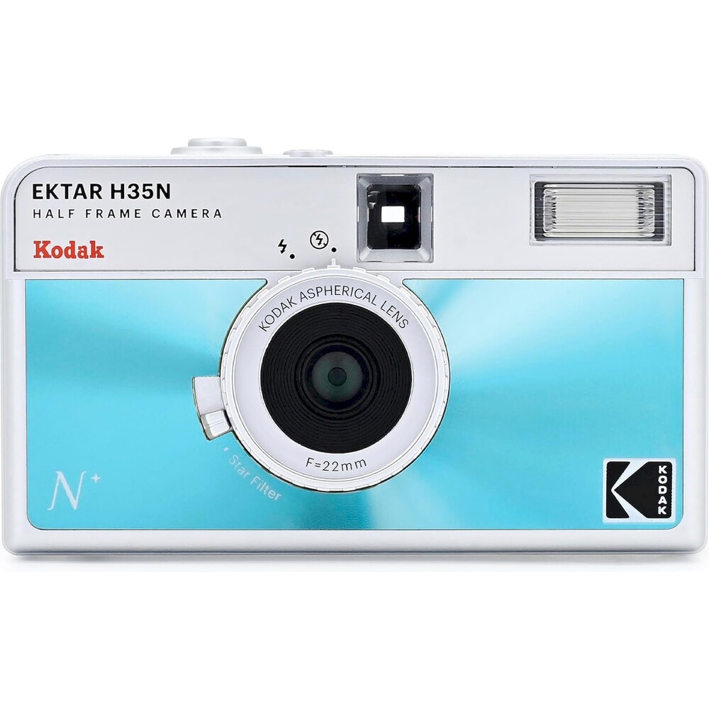 Kodak-EKTAR-H35N-Glazed-Analogovy-fotoaparat-modry